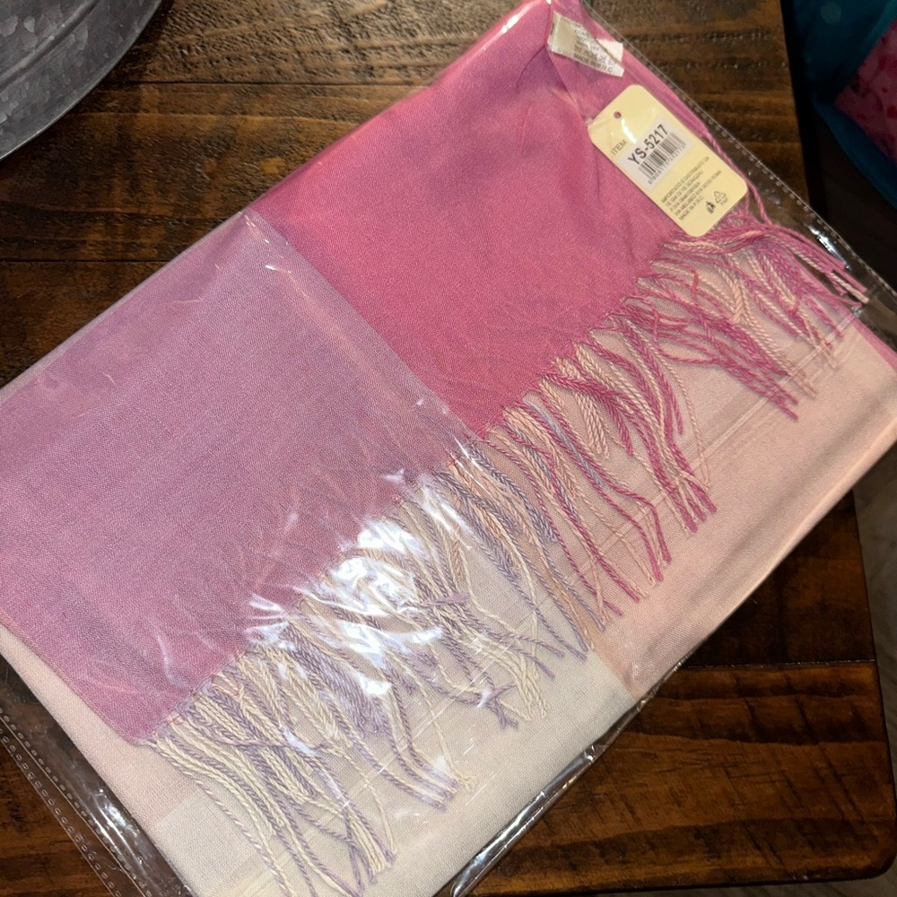 Pink scarf